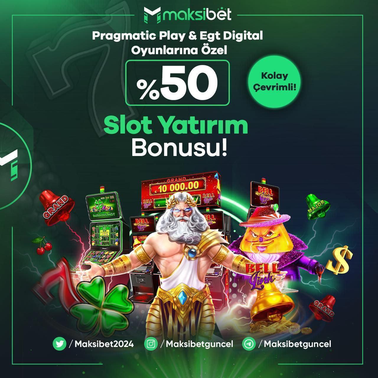MAKSİBET %50 SLOT YATIRIM BONUSU!