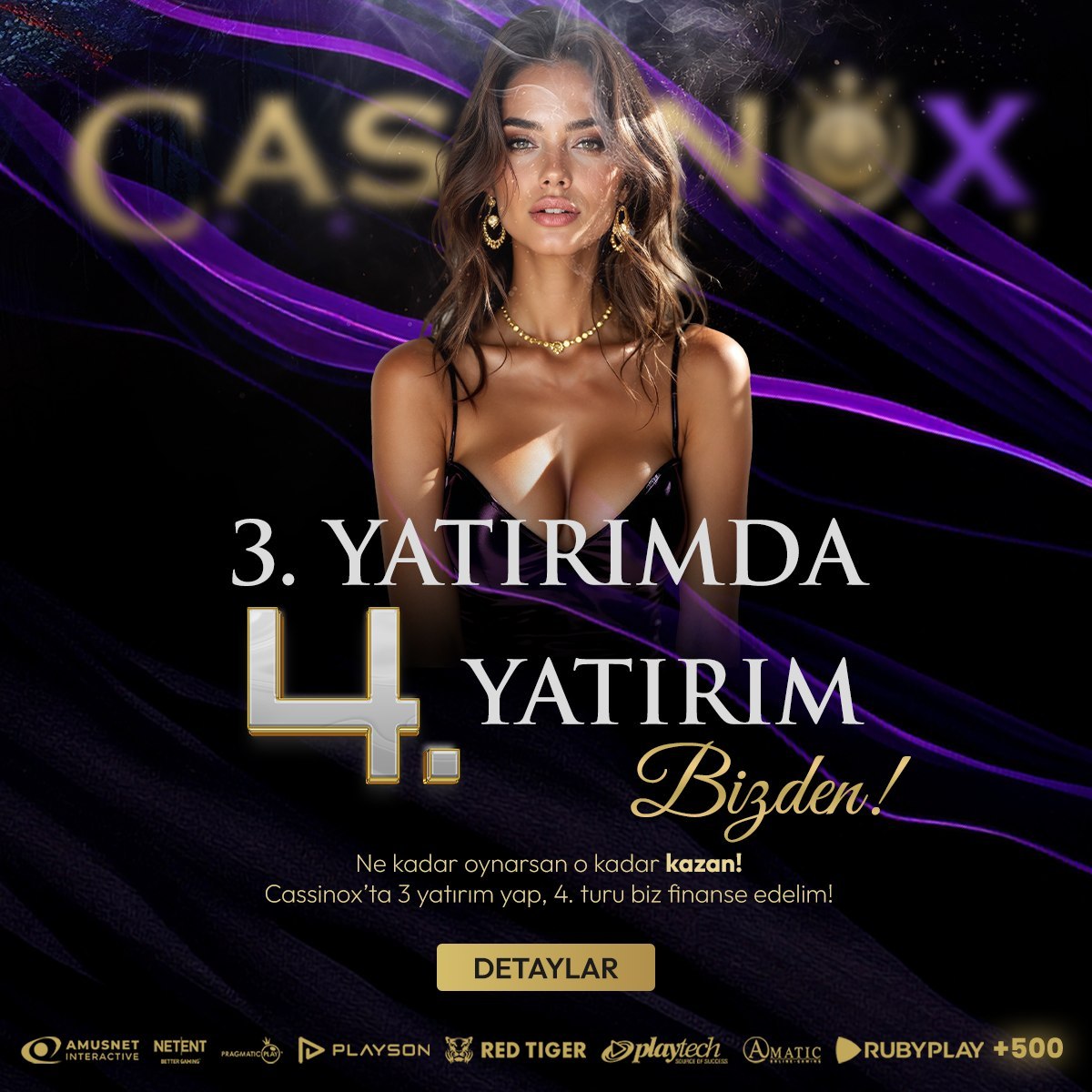 CASSİNOX'DA 4. YATIRIM HEDİYE !